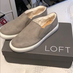 Fur lined sneakers